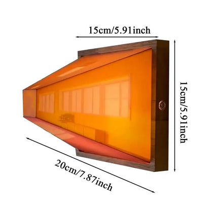 3D LED Illusion Lamp Wall Lamp 3D Night Light Ambient Lighting Bedside Lamp Desk Lamp Adjustable Wall Lights Bedroom Nightlight